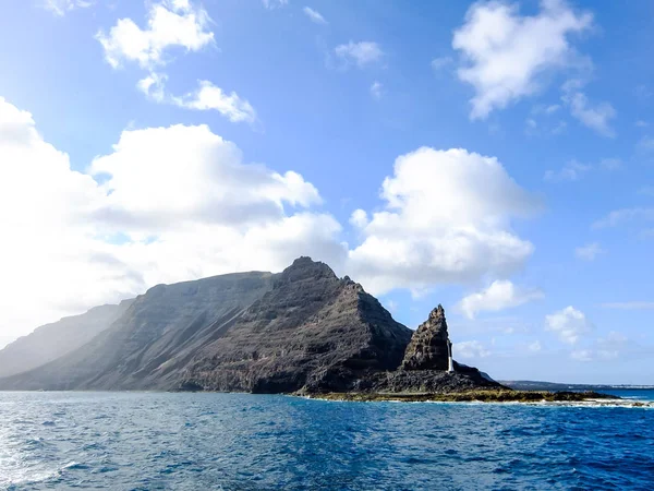 Spanya Nın Graciosa Lanzarote Tropikal Volkanik Kanarya Adaları Ndaki Spanyol — Stok fotoğraf