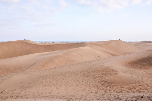 Пустыня Песчаными Дюнами Маспаломасе Гран Канария Испания — стоковое фото