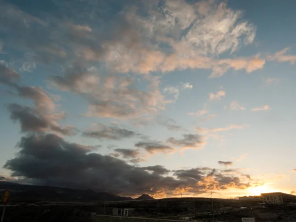 Foto Pôr Sol Mar — Fotografia de Stock