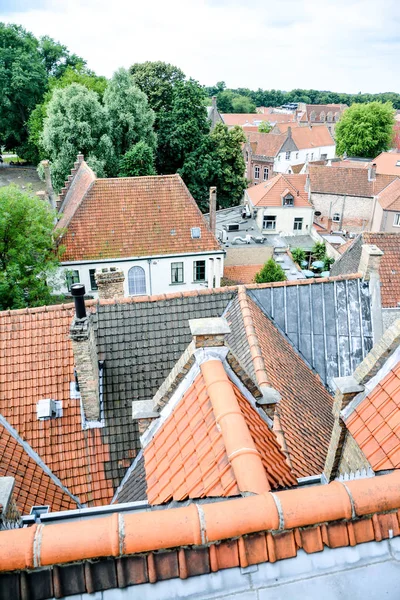 Photo Kép Klasszikus Építészet Európai Building Village Brugge Belgiumban — Stock Fotó