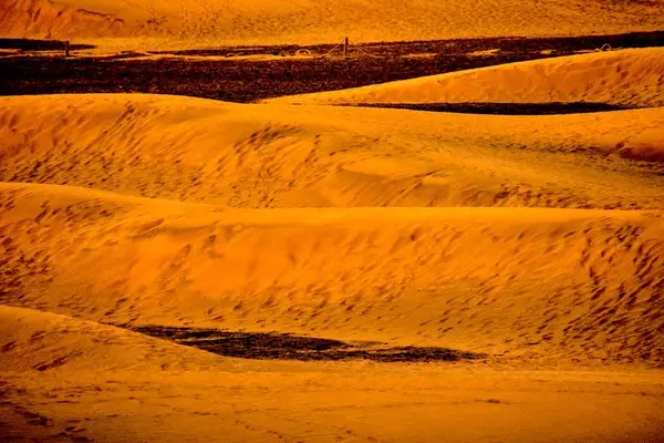 Öknen Med Sanddyner Maspalomas Gran Canaria Spanien — Stockfoto