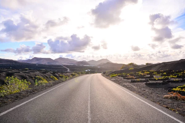 Photo Picture Beautiful Asphalt Lonely Road — Stock Photo, Image