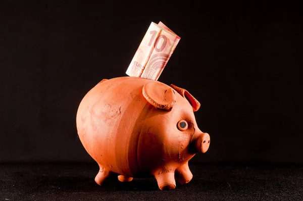 Immagine Business Money Concept Idea Piggy Bank — Foto Stock