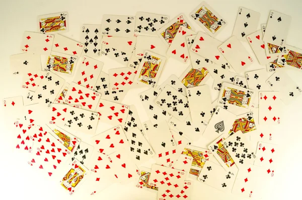 Pokerkarten Textur Casino Karten Als Hintergrund — Stockfoto