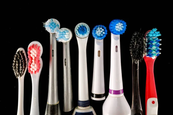 Close Toothbrush Object Plain Background — Stock Photo, Image