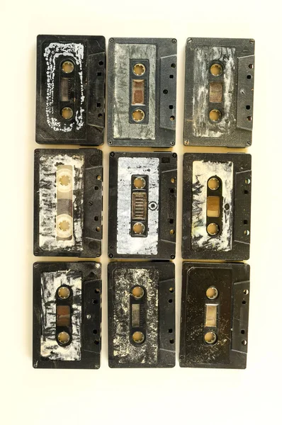 古いオーディオカセットの選択の写真 — ストック写真