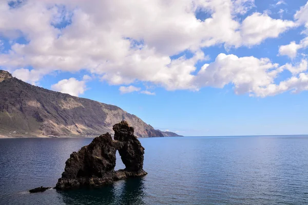 Hierro Kanarya Adaları Ndaki Roque Bonanza Plajı Spanya — Stok fotoğraf