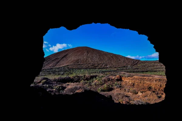 Spanish View Landscape Tropical Volcanic Canary Islands Spain — Stock Photo, Image