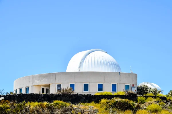 Telescópios Observatório Astronómico Teide Tenerife Espanha — Fotografia de Stock