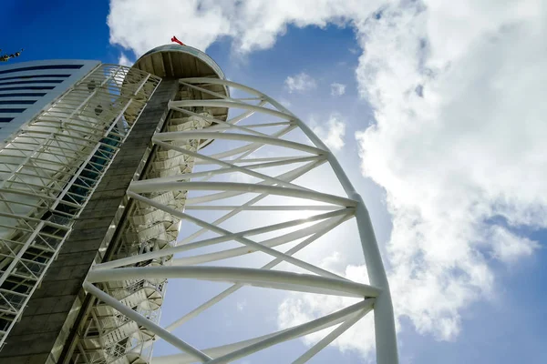 Roda Gigante Céu Azul Bela Foto Imagem Digital — Fotografia de Stock