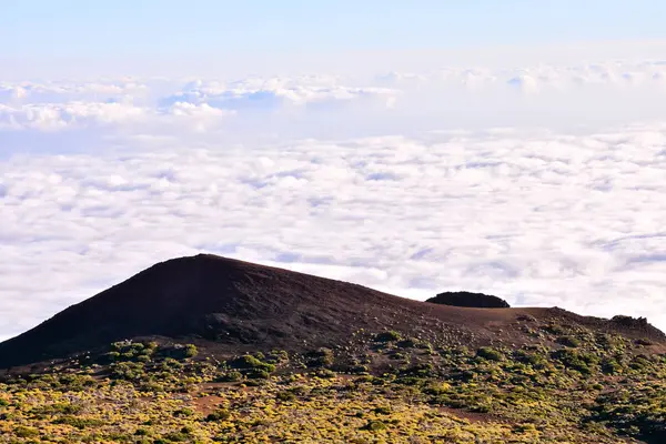 Mar Nubes Nuage Mer Sur Les Hautes Montagnes Phénomène Ténérife — Photo