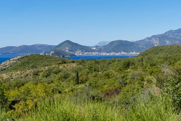 Landschap Met Bergen Wolken Prachtige Foto Digitaal Beeld — Stockfoto