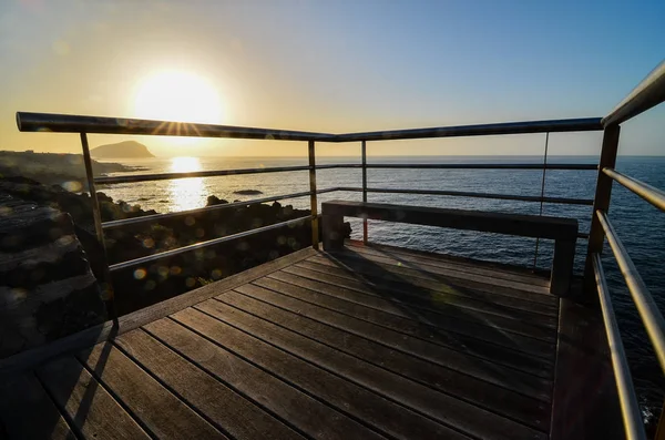 Pier Sunset Beautiful Photo Digital Picture — Stock Photo, Image