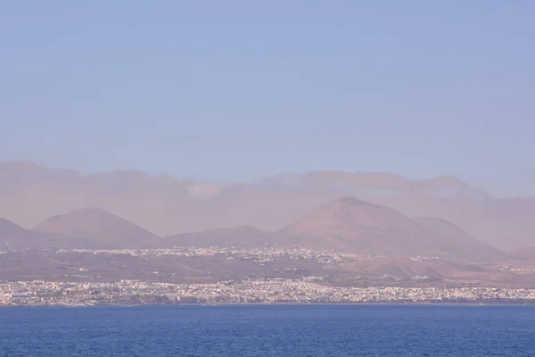 Blick Auf Den Hafen Puerto Del Carmen Auf Lanzarote Kanarische — Stockfoto