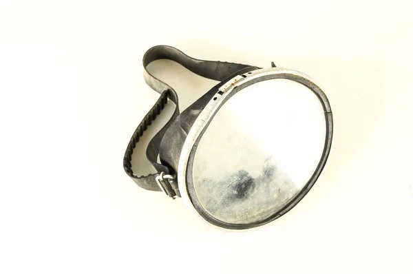 白い背景にスキューバダイビングのマスクオブジェクトのクローズアップ — ストック写真