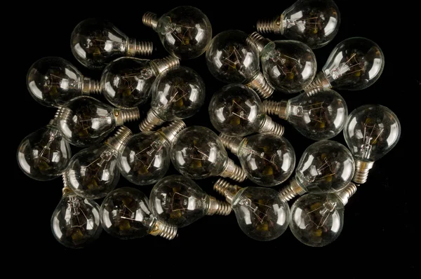 Texture Background Lot Light Bulbs — Stock Photo, Image