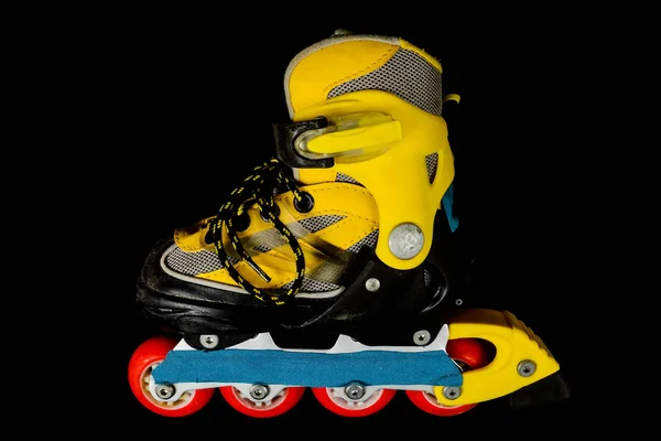 Inline Vintage Kolorowe Plastikowe Łyżwy Skate Boot — Zdjęcie stockowe