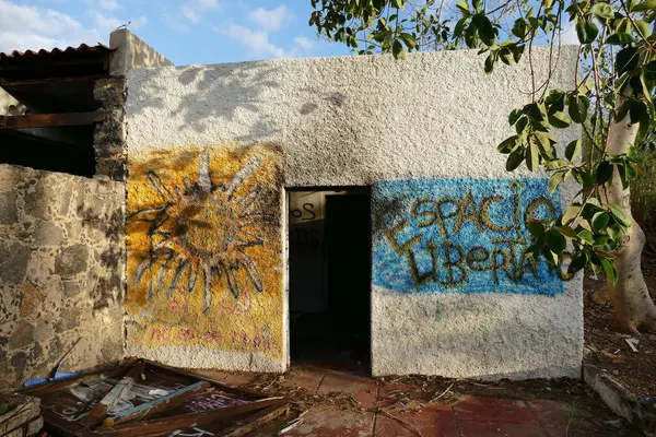 Photo Image Une Station Balnéaire Abandonnée Las Galletas Tenerife Îles — Photo