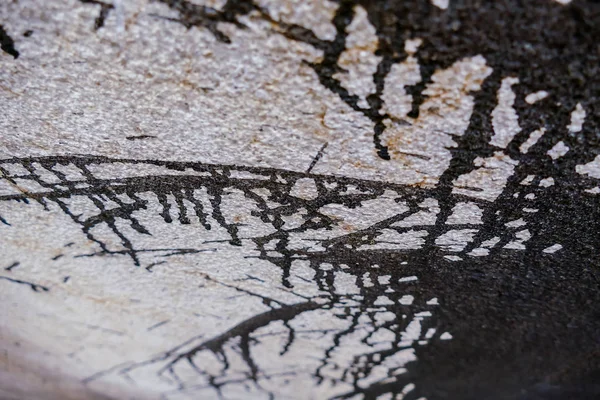 Foto Foto Primo Piano Vecchio Weathered Peeling Wall Texture — Foto Stock