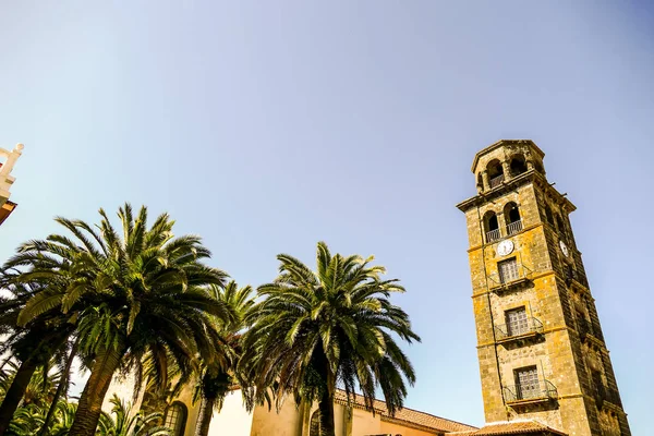 Foto Obrázek Starého Koloniálního Buidings Laguna Tenerife Kanárských Ostrovů — Stock fotografie