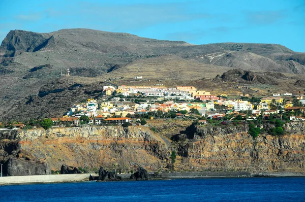 Blick Vom Ozean Auf Die Kanarischen Inseln Gomera — Stockfoto