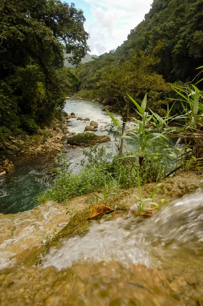 Landschaft Semuc Champey Lanquin Guatemala Mittelamerika — Stockfoto