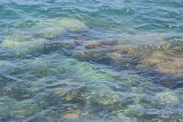 Blue Water Texture Pattern Noon Atlantic Ocean — Stock Photo, Image