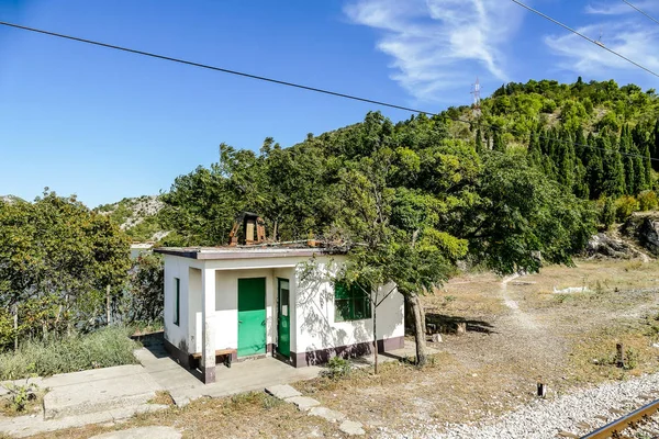 Hus Stranden Vacker Foto Digital Bild — Stockfoto