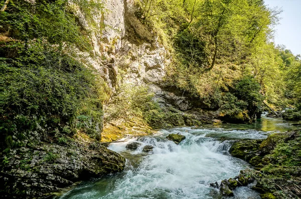 Wasserfall Wald Schönes Foto Digitales Bild — Stockfoto