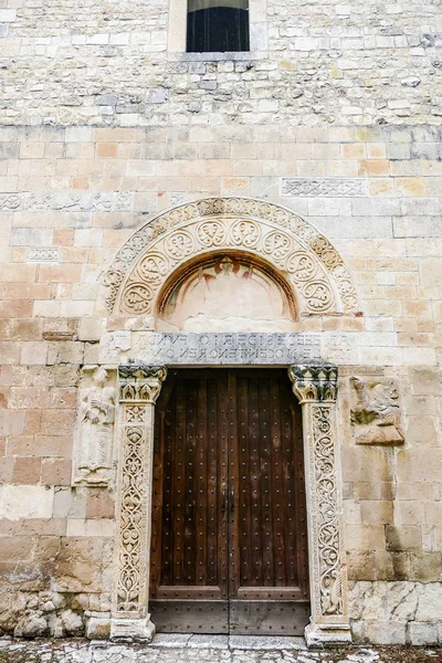 San Clemente Manastırı Kilisesi Abruzzo Bölgesini Harabeye Çevirdi — Stok fotoğraf