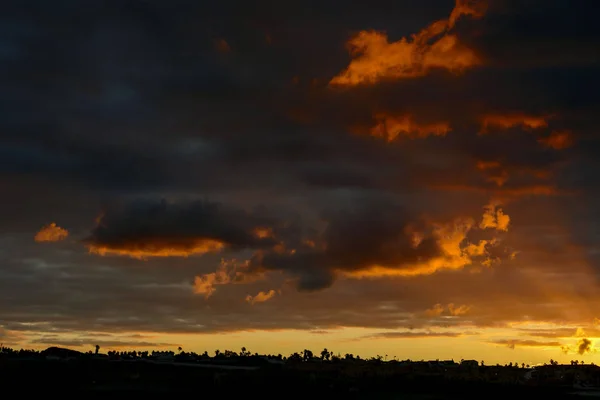 Güzel Renkli Gün Batımının Fotoğrafı — Stok fotoğraf