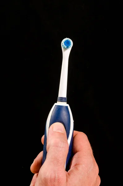 Bir Düz Arkaplanda Diş Fırçası Nesnesinin Yakın Çekimi — Stok fotoğraf