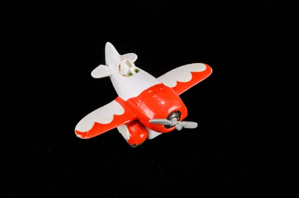 Close Airplane Toy Plain Background — Stock Photo, Image