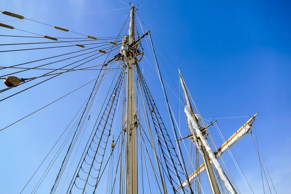 Мачта Корабля Красивая Фотография Цифровая Фотография — стоковое фото