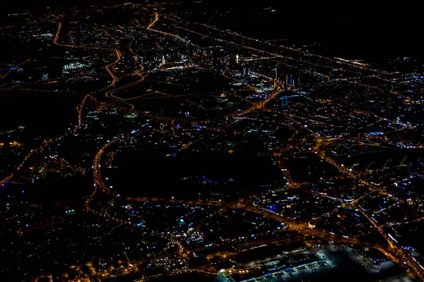 Красивая Фотография Стамбула Ночи Неба Самолета — стоковое фото