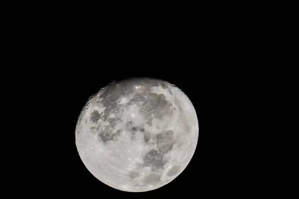 Maan Aan Hemel Prachtige Foto Digitaal Beeld — Stockfoto