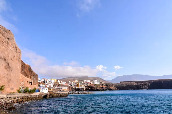 Spanische Landschaft Galdar Gran Canaria Tropischer Vulkan Kanarische Inseln Spanien — Stockfoto