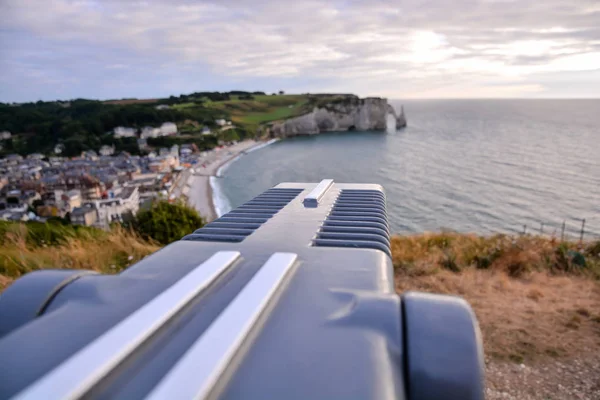 Bild Falaise Amont Etretat Stad Normandie Frankrike Europa — Stockfoto