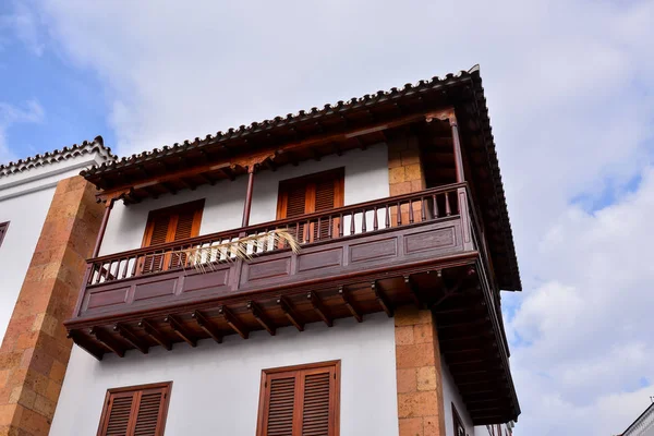 Цветные Современные Окна Здания Лас Пальмас Канарские Острова Испания — стоковое фото