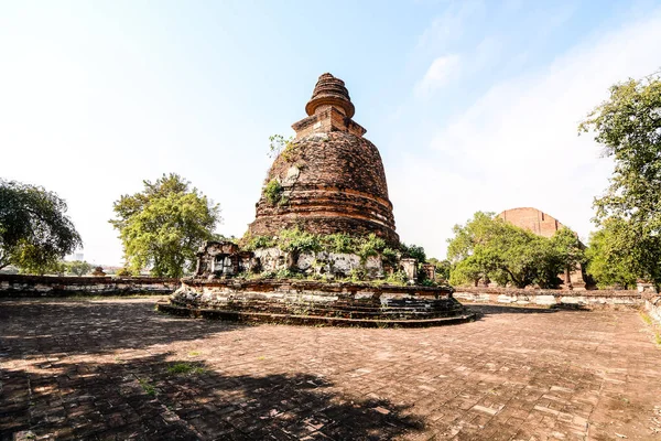 Old Thai Ruins Ayutthaya Beautiful Photo Picture Taken Thailand Southeast — Stock Photo, Image