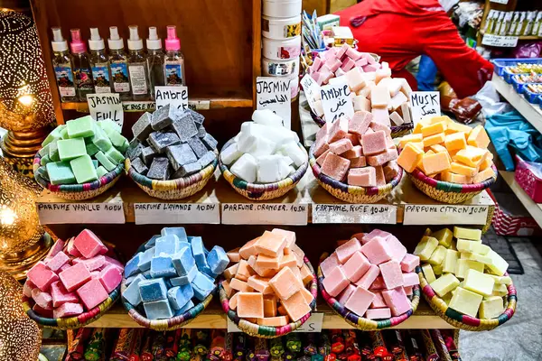 Specerijen Markt Marokko Mooie Foto Digitaal Beeld — Stockfoto