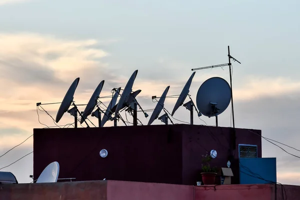 Silhouette Antenna Beautiful Photo Digital Picture — Stock Photo, Image