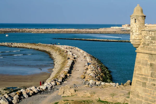 Vue panoramique sur la capitale de la ville de rabat au Maroc, photo en arrière-plan — Photo