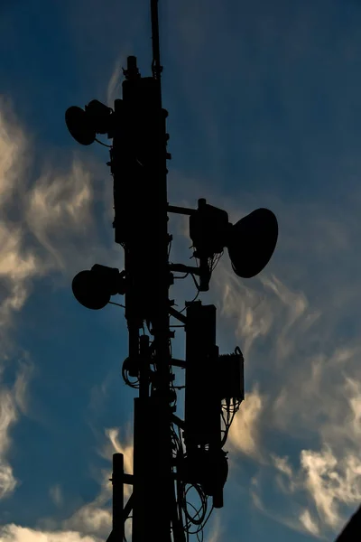 silhouette of antenna, beautiful photo digital picture