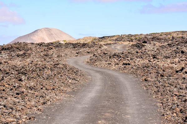 Paisajes Volcánicos Timanfaya Lanzarote Islas Canarias España —  Fotos de Stock