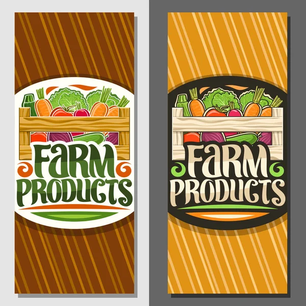 Coupons Vectoriels Pour Les Produits Agricoles Coupon Avec Pile Carottes — Image vectorielle