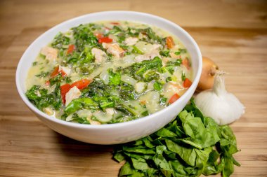 Spinat Lachs Pfanne - düşük karbonhidrat