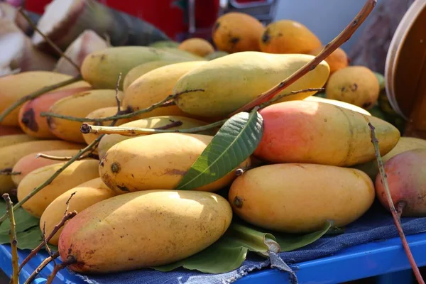 Dojrzałe Mango Ulicy Żywności — Zdjęcie stockowe