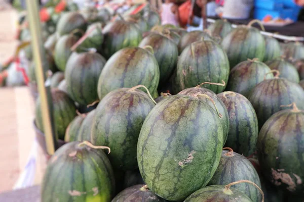 Vattenmelon Gatan Mat — Stockfoto