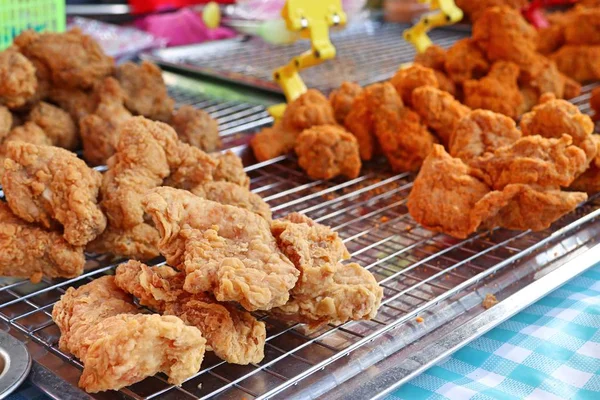 Smażony Kurczak Rynku — Zdjęcie stockowe